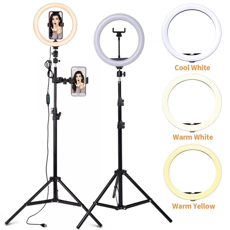 Photography Lighting Tool - 6/10/12 인치 LED 셀카 링 라이트