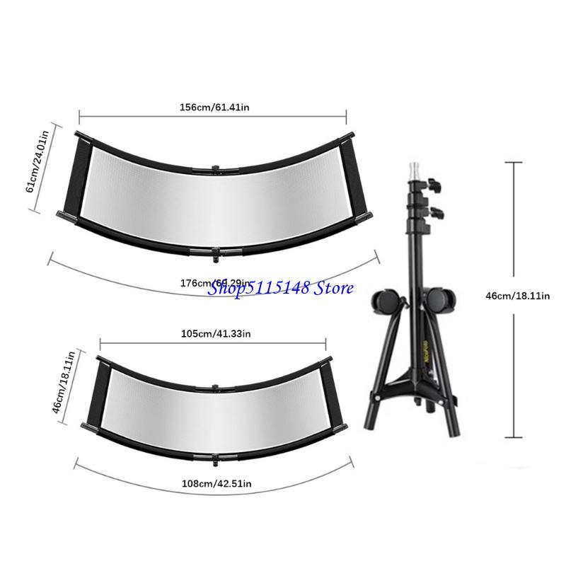 Photography Lighting Tool - F3MA 금속 프레임이 있는 컴팩트 곡선
