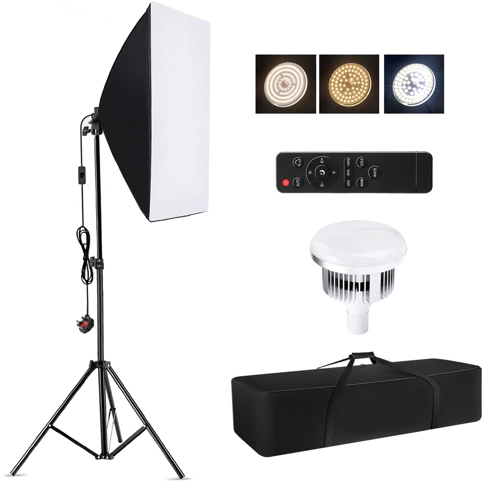 Photography Lighting Styles - Camnoon Studio 사진 조명 키트 소프트박스