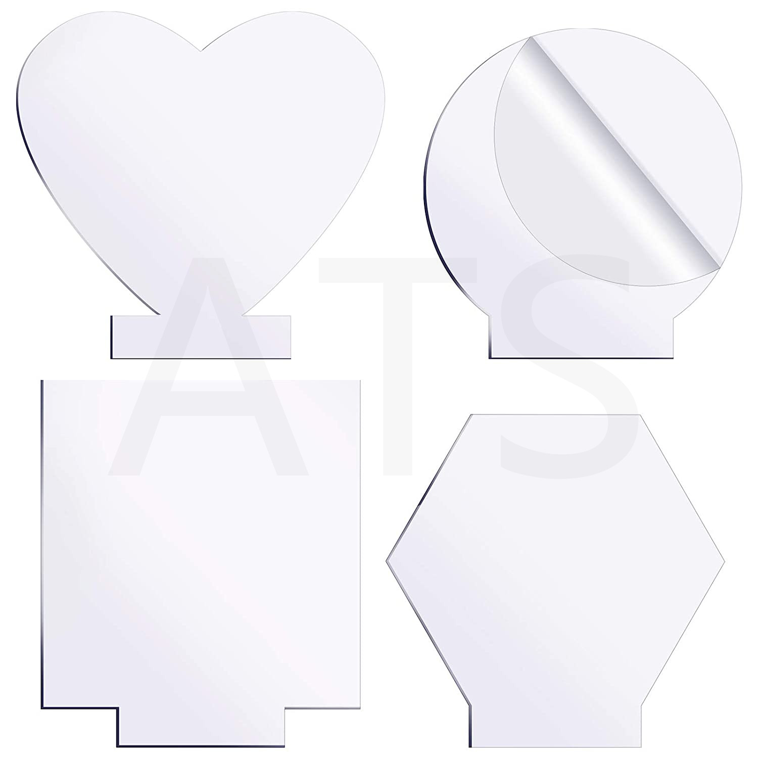 Photography Lighting Styles - 4 Pcs 다른 투명 아크릴 시트