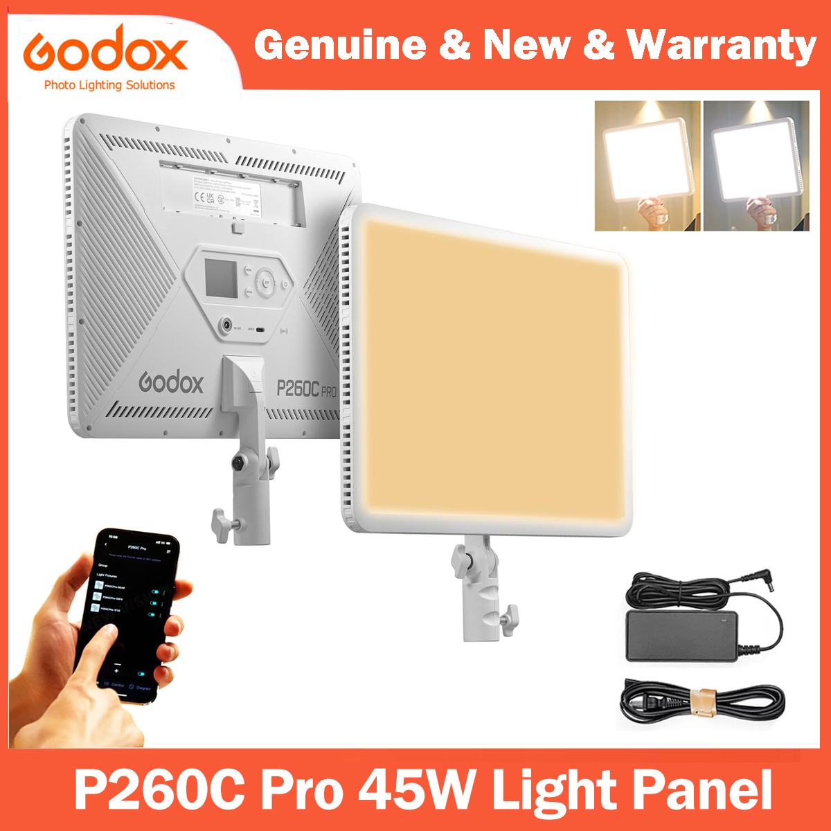 Photography Lighting Styles - Godox P260C Pro LED 비디오 라이트
