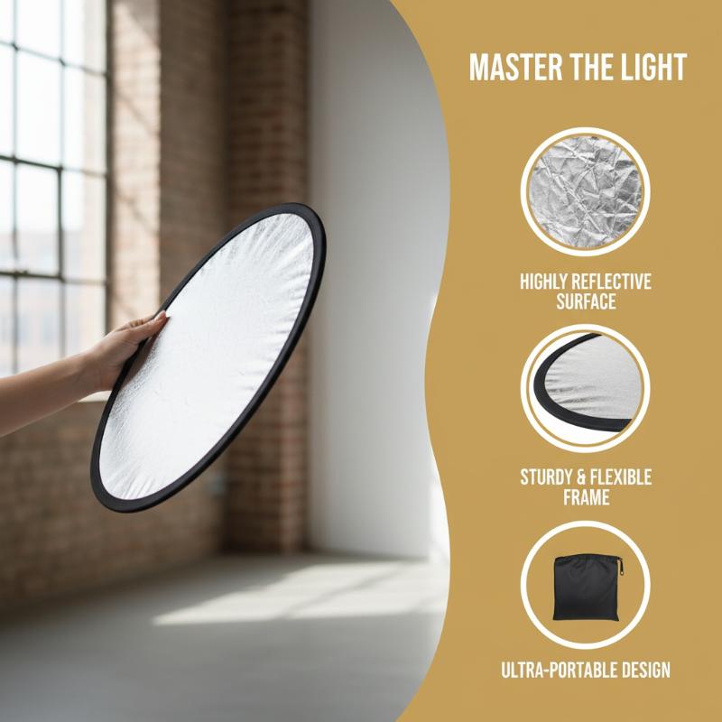 Photography Using Lighting - 5 in 1 라운드형 사진 반사판,