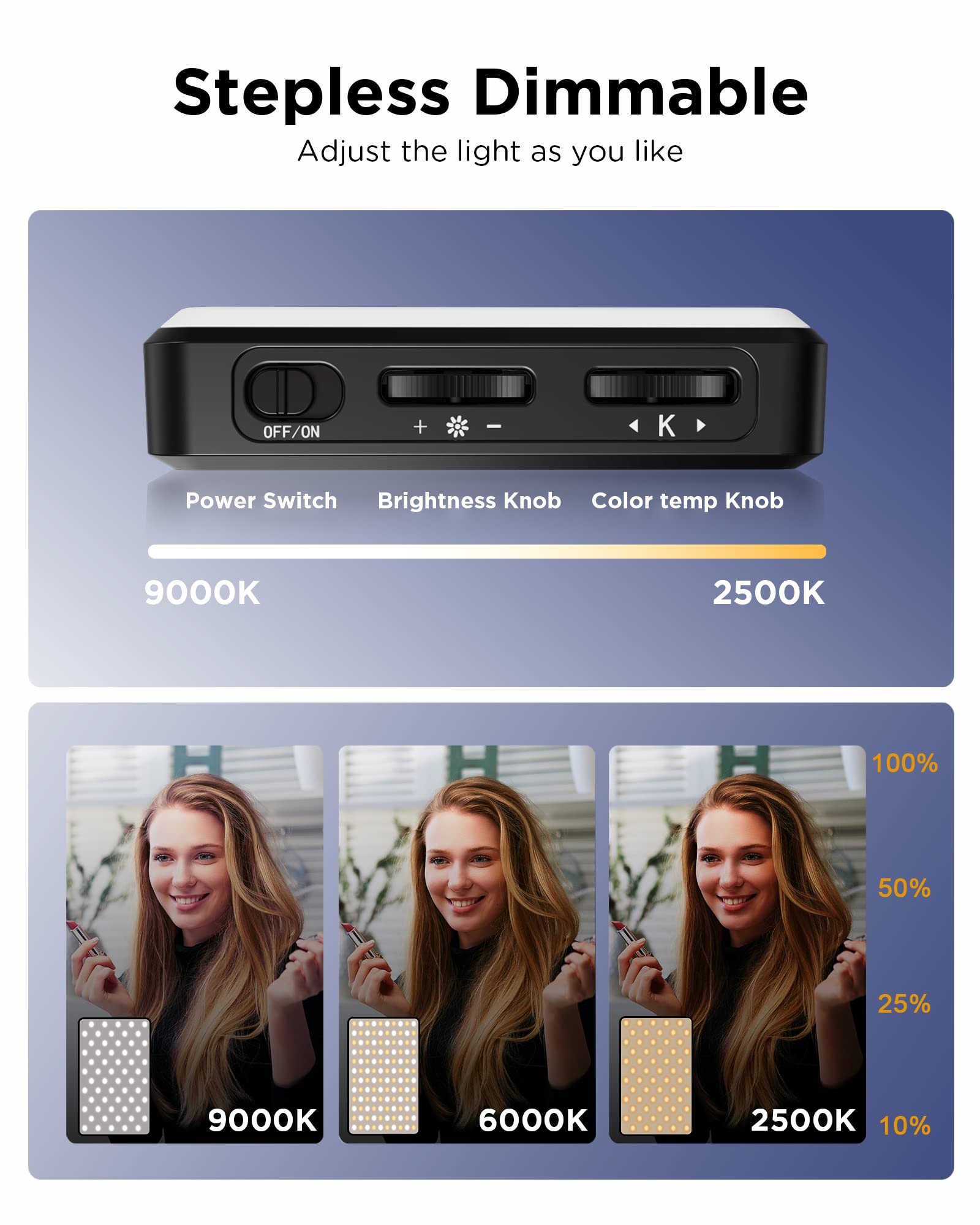 LED Selfie 빛 3000Mah 120 LED 충 - Photography Lighting Overhead 리뷰 및 가격