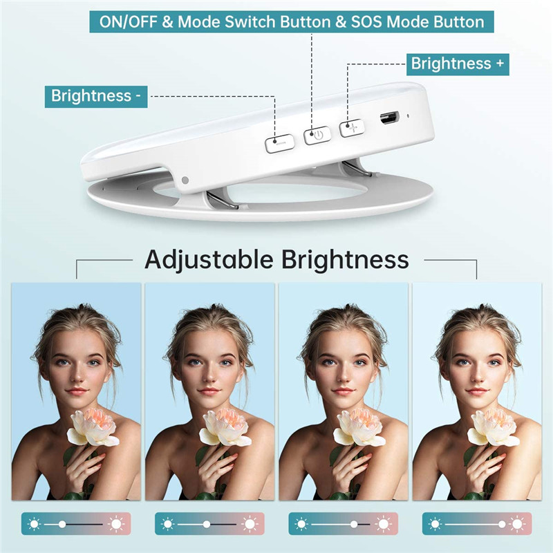 휴대용 LED 클립 링 라이트 40 LED Selfie - Photography Lighting Overhead 리뷰 및 가격