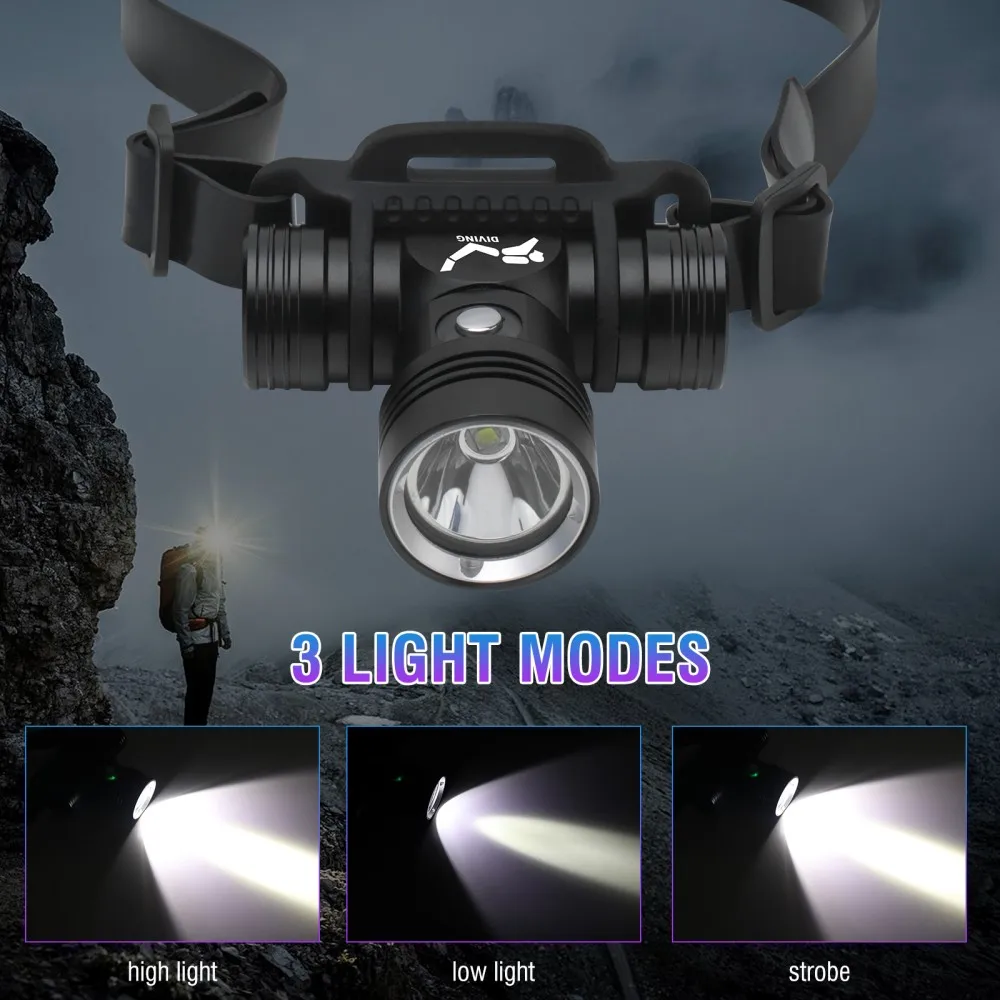 BORUiT B14 1200LM LED 스쿠버 다이빙  - Photography Using Lighting 리뷰 및 가격