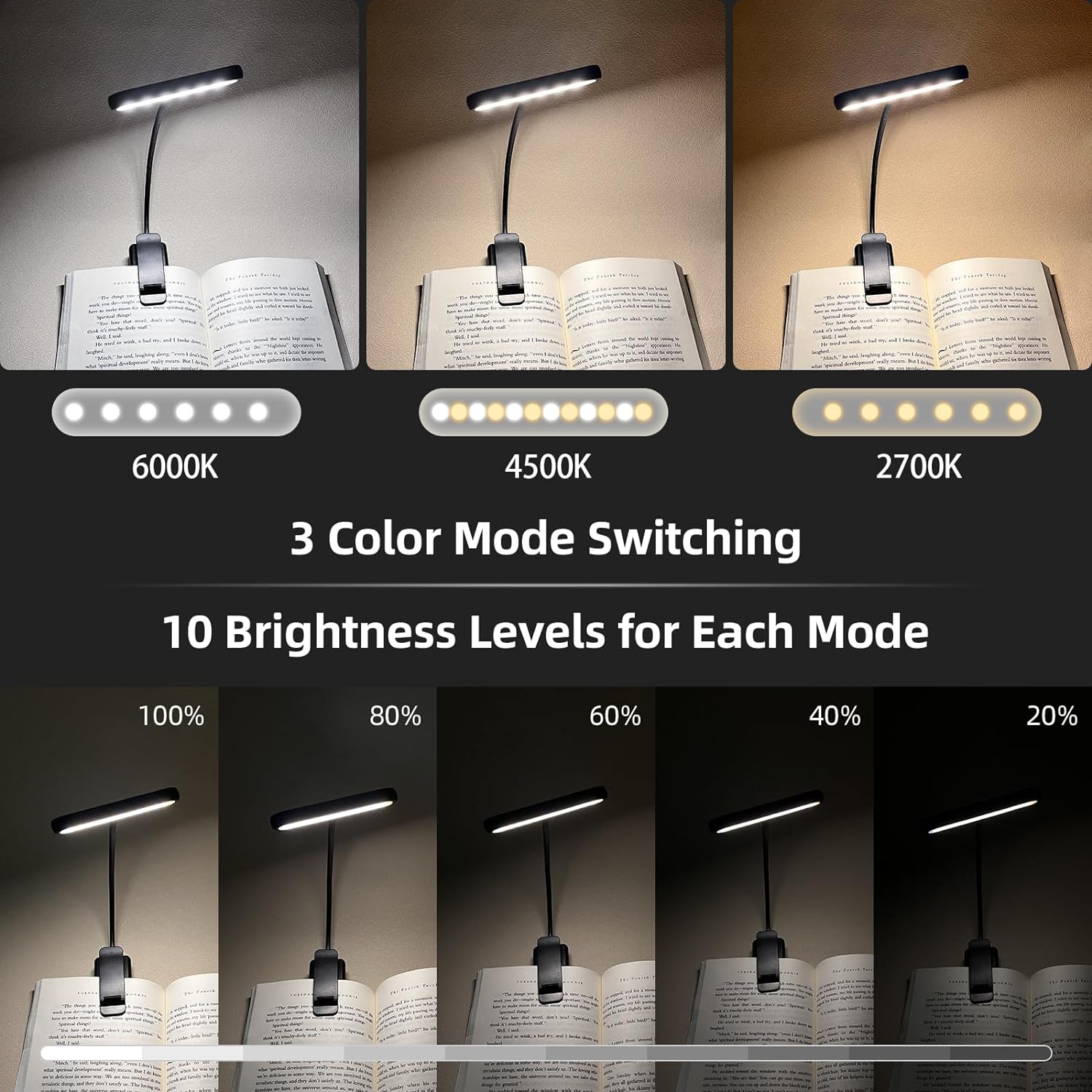 LED 책 빛 독서 등 눈 돌보는 클립 온 USB 충전 - Photography Lighting Book 리뷰 및 가격