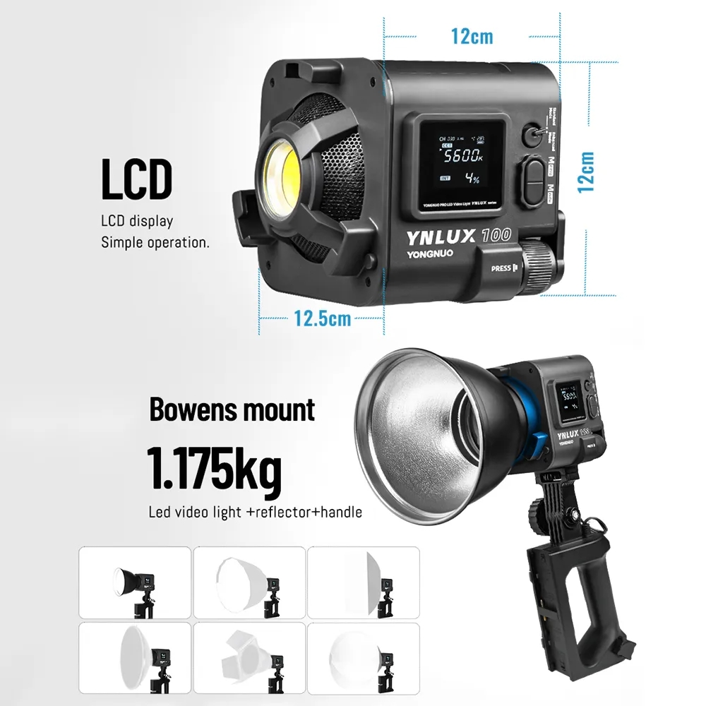 용누오 YNLUX100 100W 3200K-5600K  - Lighting In Photography 리뷰 및 가격