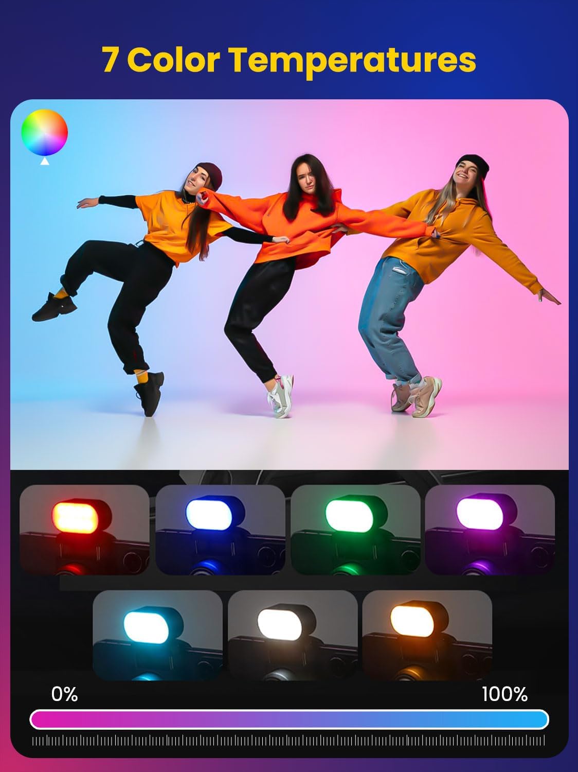 아오촨 미니 RGB 마그네틱 필 라이트 3단계 밝기 조 - Photography Lighting Styles 리뷰 및 가격