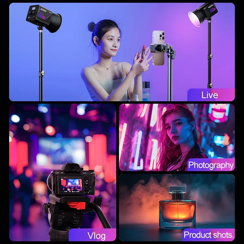 RGB 비디오 라이트 Vlog 스트리밍 라이브 사진 채 - Photography Lighting Styles 리뷰 및 가격