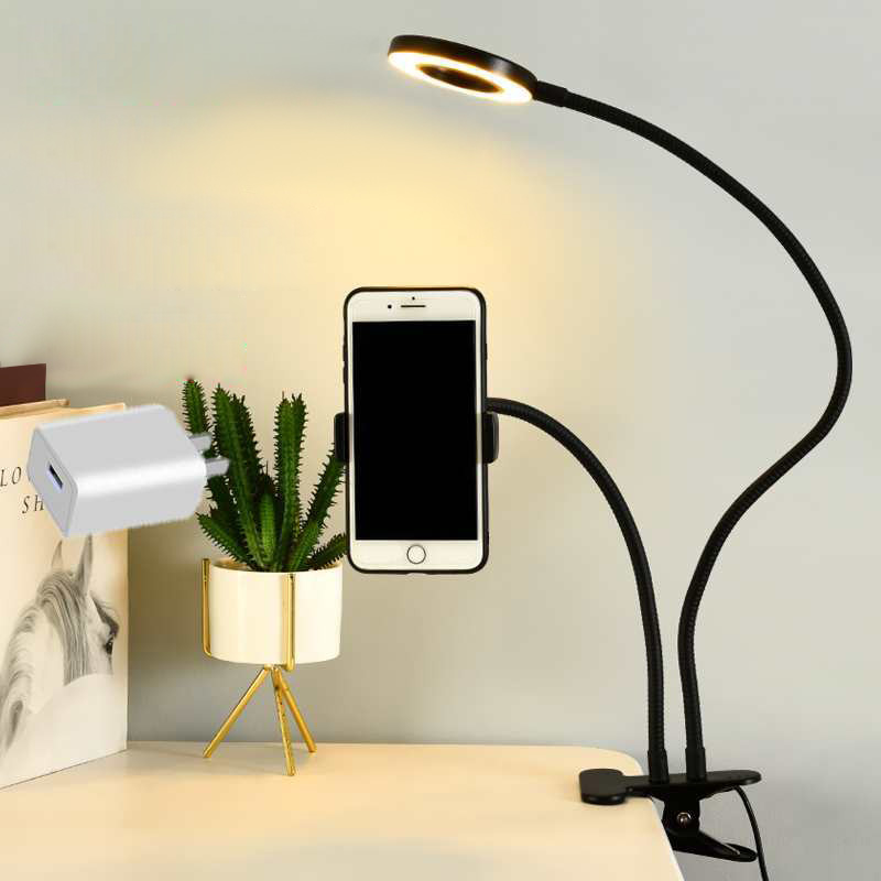 셀카 링 라이트가 있는 범용 플렉시블 휴대폰 거치대,  - Photography Lighting Tool 리뷰 및 가격