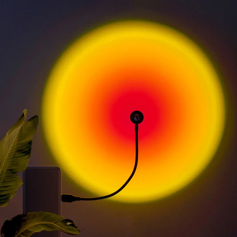 1-4pcs 일몰 램프 LED 레인보우 네온 나이트 라 - Photography Lighting Home 리뷰 및 가격