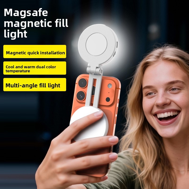 맥세이프 휴대폰 LED 링 라이트 휴대용 2색 조광 셀 - Photography Lighting Tool 리뷰 및 가격