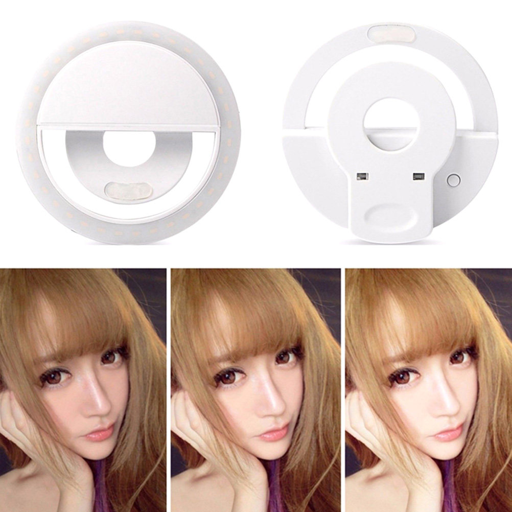 USB 충전식 휴대폰 보조 조명 화이트 클립 디자인 디 - Photography Lighting Design 리뷰 및 가격