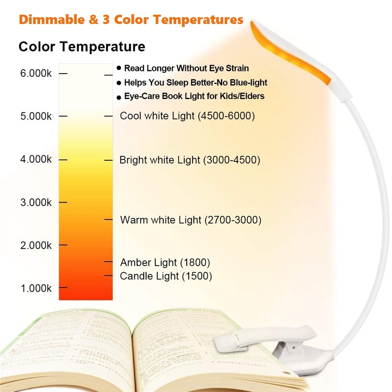 USB 충전식 클립 온 책 빛 3 색 책 램프 어린이를 - Photography Lighting Book 리뷰 및 가격