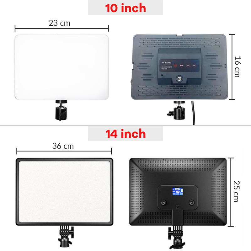 14인치 10인치 LED 비디오 라이트 패널 EU 플러 - Photography Lighting Styles 리뷰 및 가격