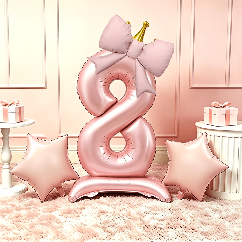 라이트 럭셔리 핑크 3D 풍선 0-9, 베이스와 크라운 - Photography Lighting For Products 리뷰 및 가격