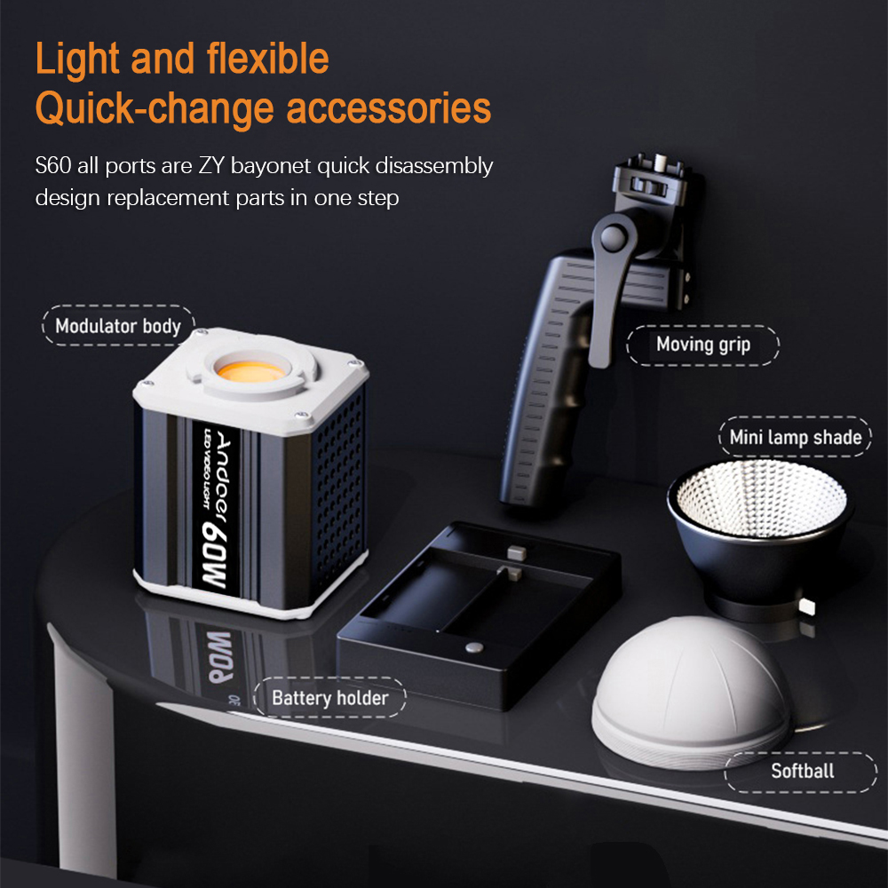 Andoer 삼색 LED 60W COB 사진 조명 비디 - Photography Lighting Home 리뷰 및 가격