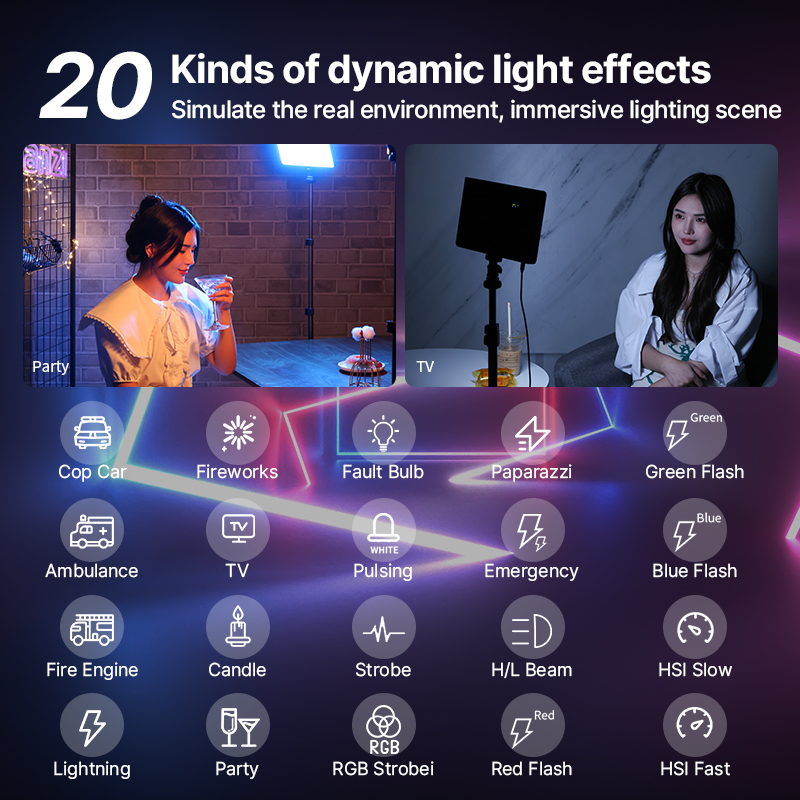 Ulanzi LT003 15W RGB 비디오 라이트 풀 - Photography Lighting Styles 리뷰 및 가격