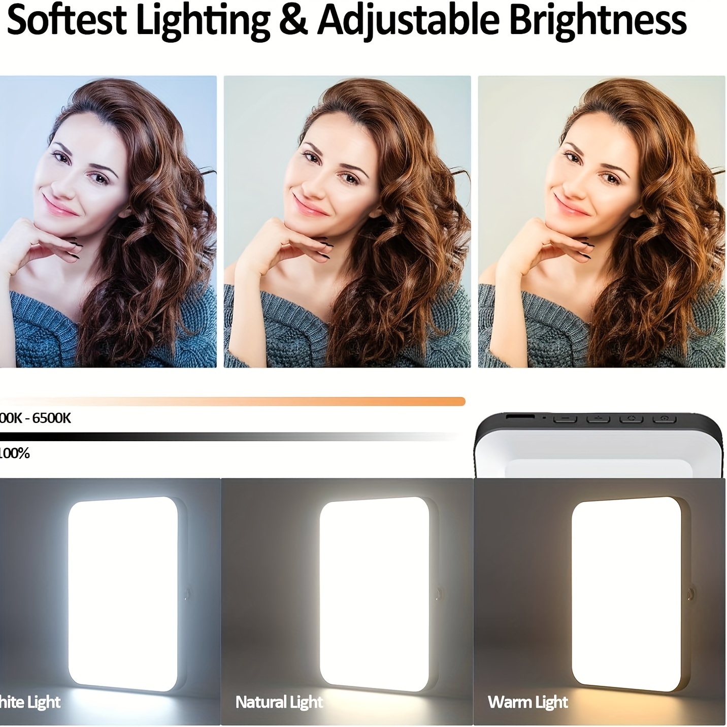 1개 충전식 자기 LED 셀카 조명, 3가지 모드 밝기 - Quality Photography Lighting 리뷰 및 가격