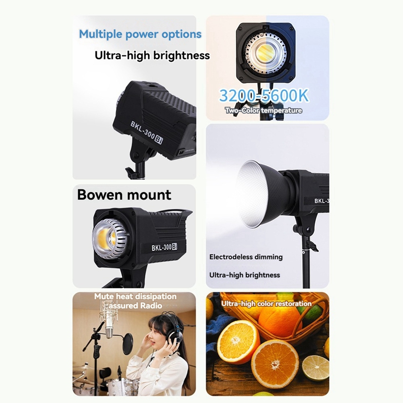 300W Bi LED 비디오 조명, 인물 사진 및 야외 - Lighting In Photography 리뷰 및 가격