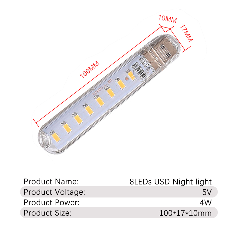 DC5V 8LED USB 야간 조명 8 램프 구슬 빨간 - Photography Lighting Book 리뷰 및 가격
