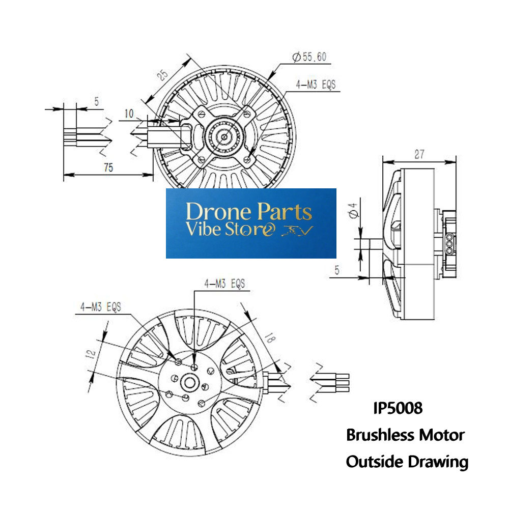 DParts1IP5008 KV370 멀티 로터 드론용  - Photography Lighting Composition 리뷰 및 가격
